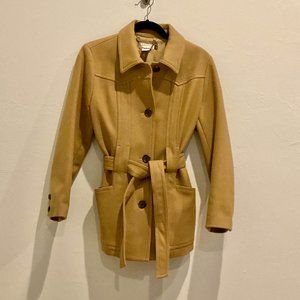 J. Crew classic belted felted wool peacoat